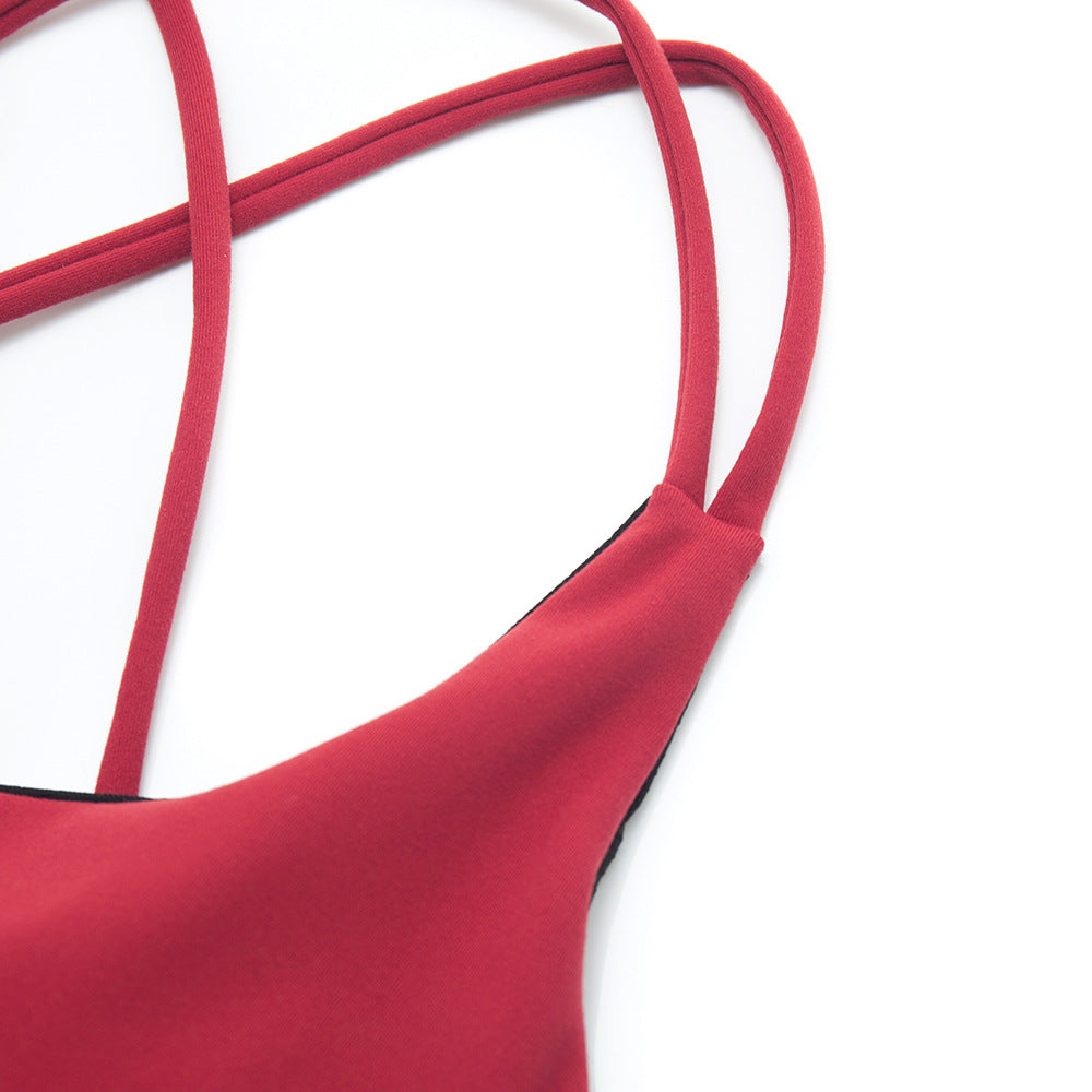 Cross-Over Back Sports Bra