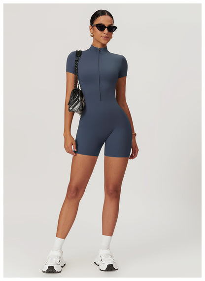 Short Sleeves Active Jumpsuit