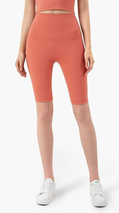 High-waisted Seamless Biker Shorts