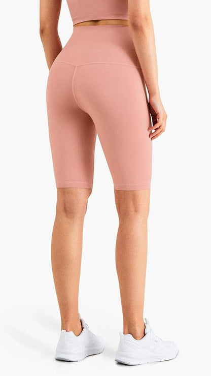 High-waisted Seamless Biker Shorts