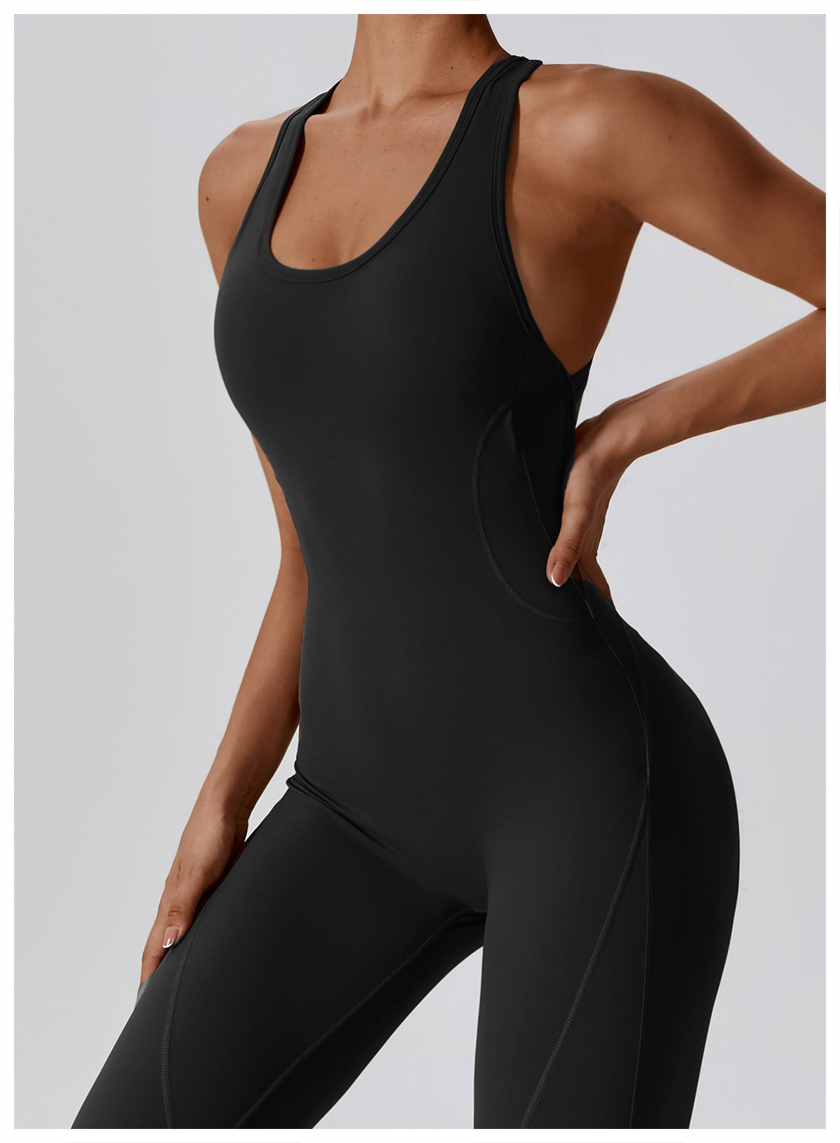 MotionLux Scoopneck Active Jumpsuit