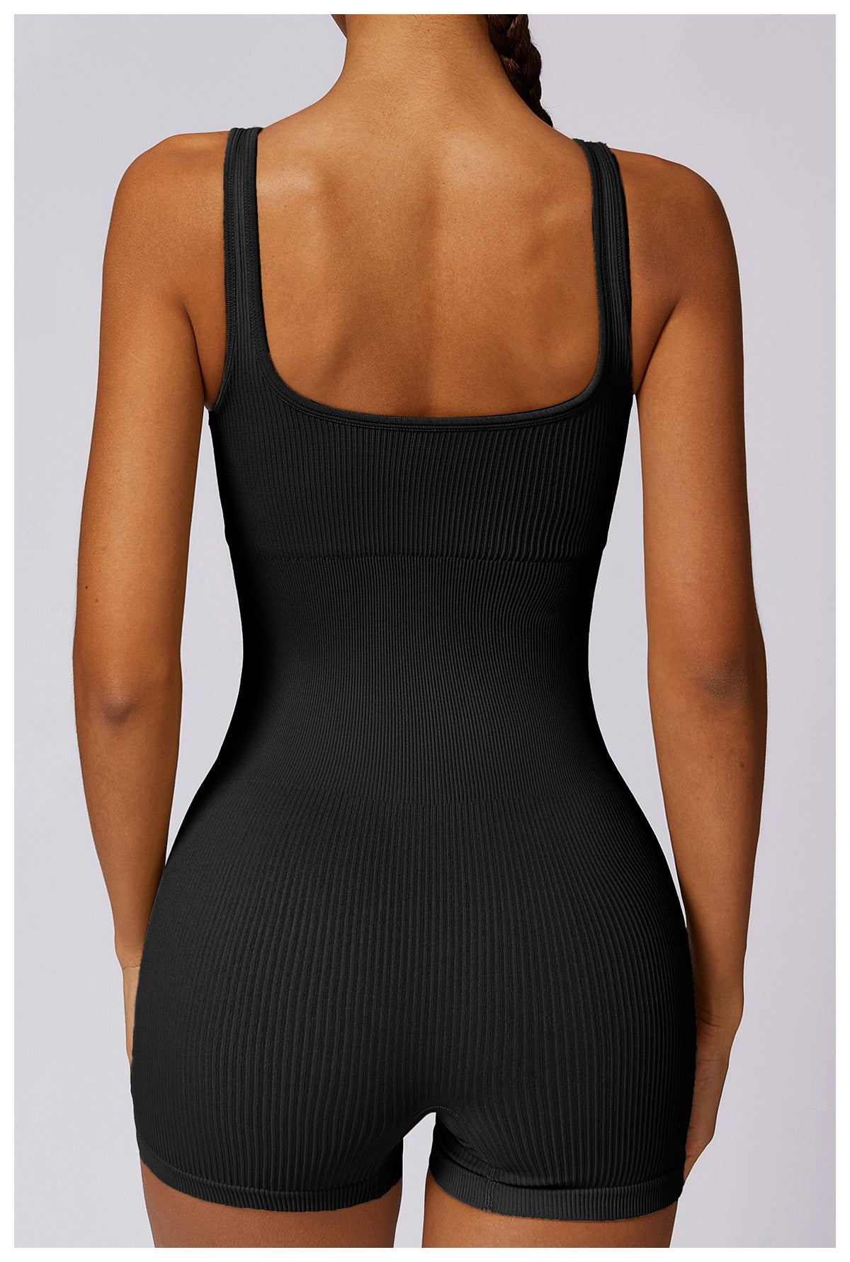 Deep V-Neck Everyday Ribbed Romper