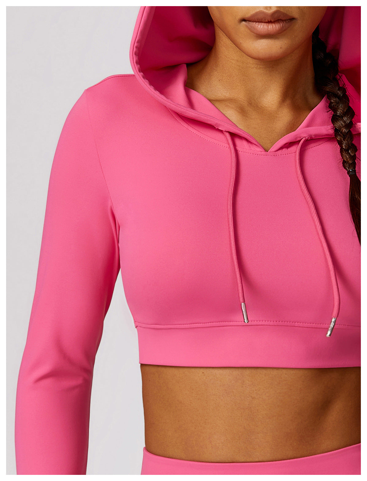 MotionLux Performance Cropped Hoodie Set