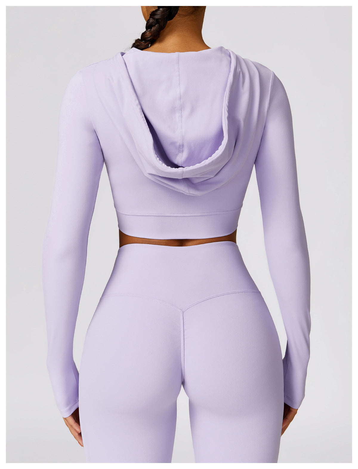 MotionLux Performance Cropped Hoodie Set